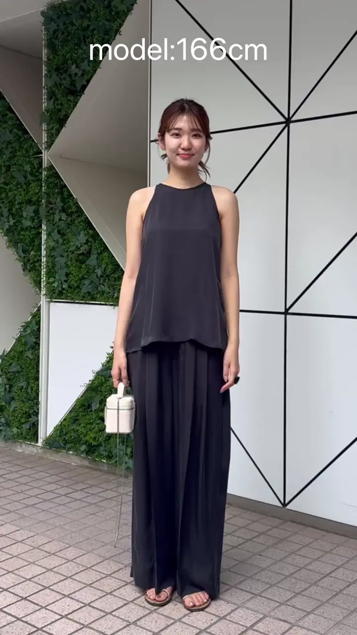 Drawing Numbers】キュプラハイウエストワイドパンツ | Whim Gazette