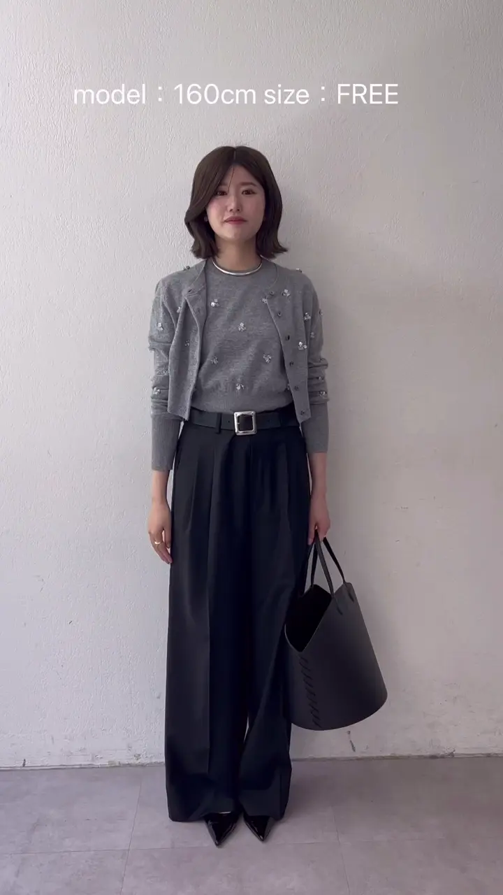 ビーズ刺繍ニットカーディガン | Whim Gazette(ウィム ガゼット