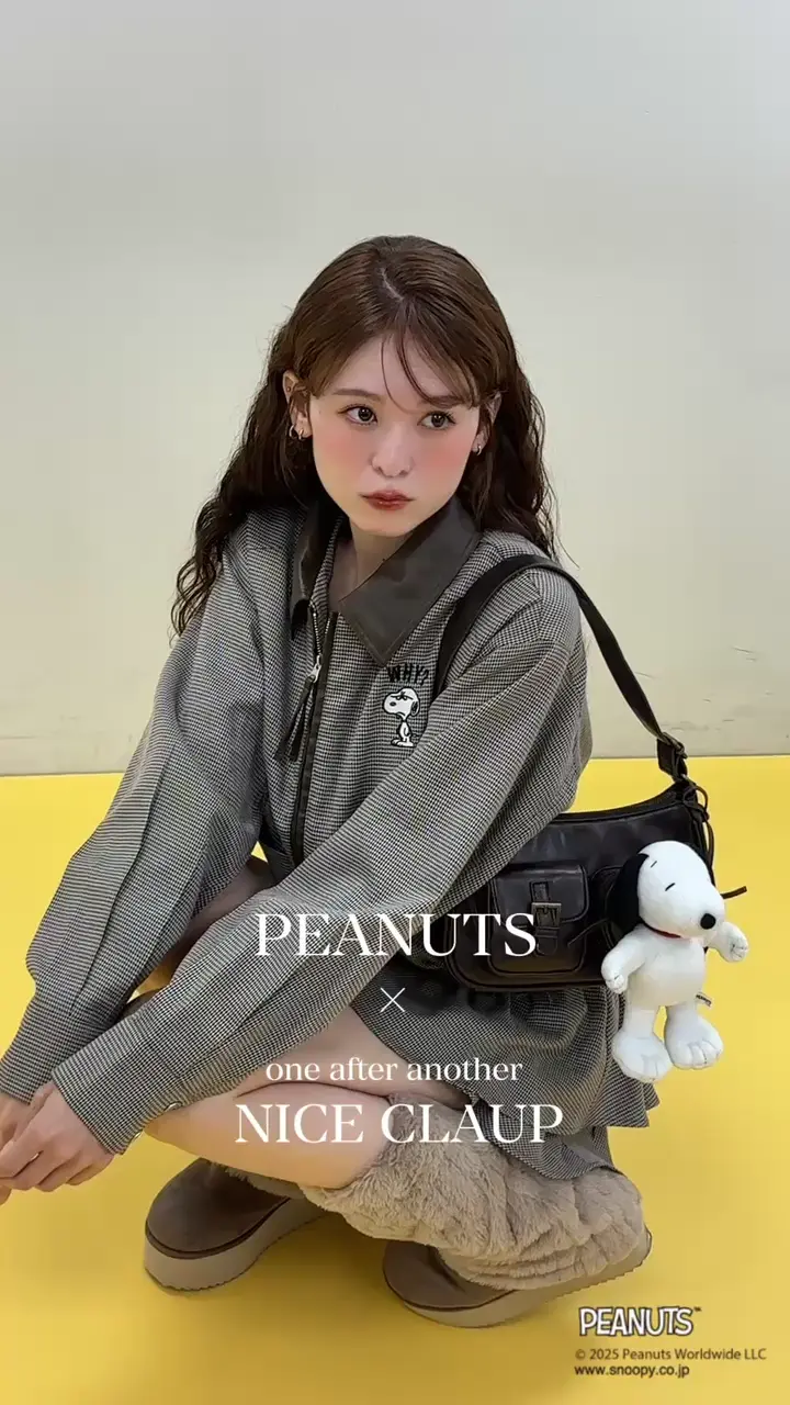 PEANUTSコラボ】スヌーピー刺繍入りバーンジャケット | one after