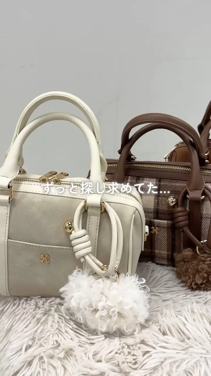 ハートチャーム付きミニボストン | one after another NICE CLAUP(ワン