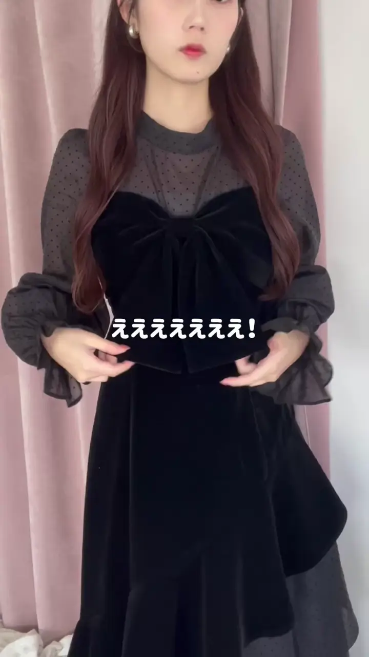 ベロアリボン異素材ロングワンピース | one after another NICE CLAUP