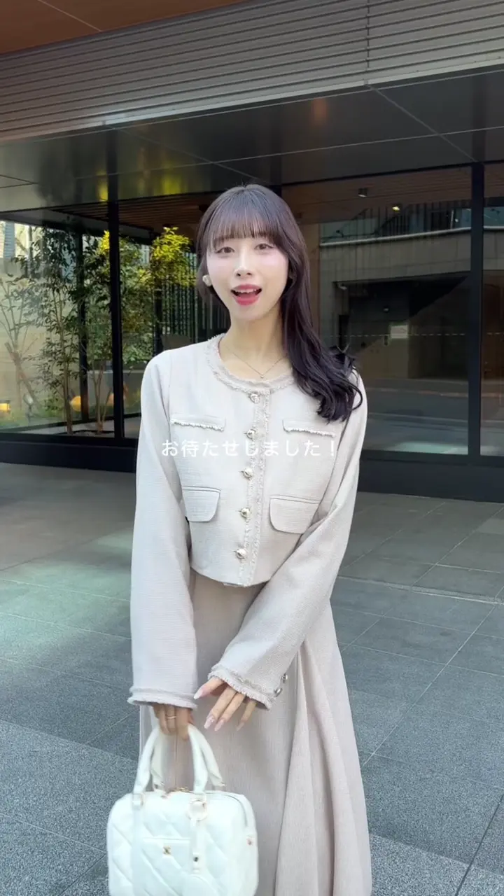 miyabi企画】フリルツイードキャミワンピ | one after another NICE