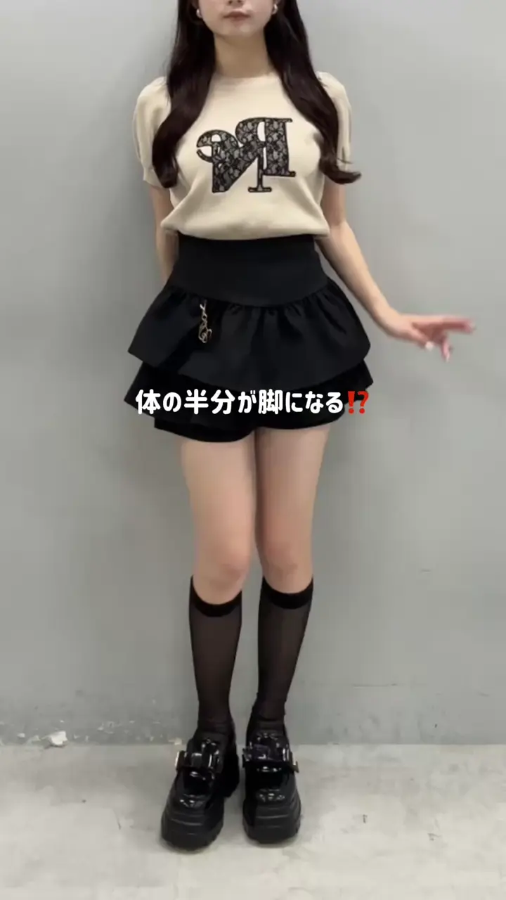 チャーム付きティアードミニスカパン | one after another NICE CLAUP