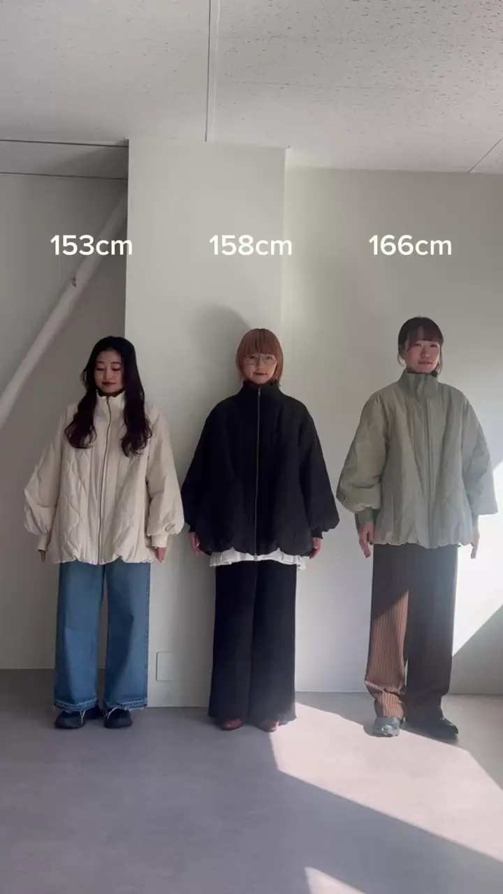 軽量/春まで使える】切り替えキルティングスタンドカラーバルーン