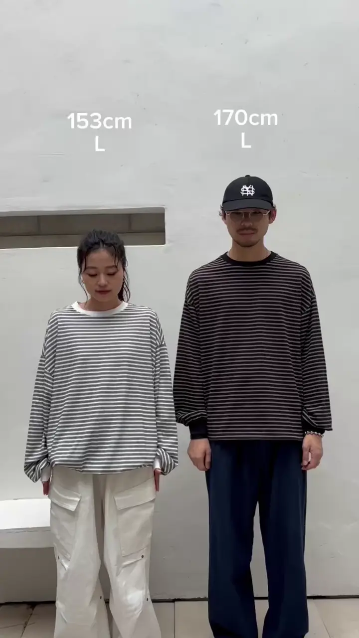 UNISEX】オーバーサイズマルチボーダーロンTee | CIAOPANIC TYPY