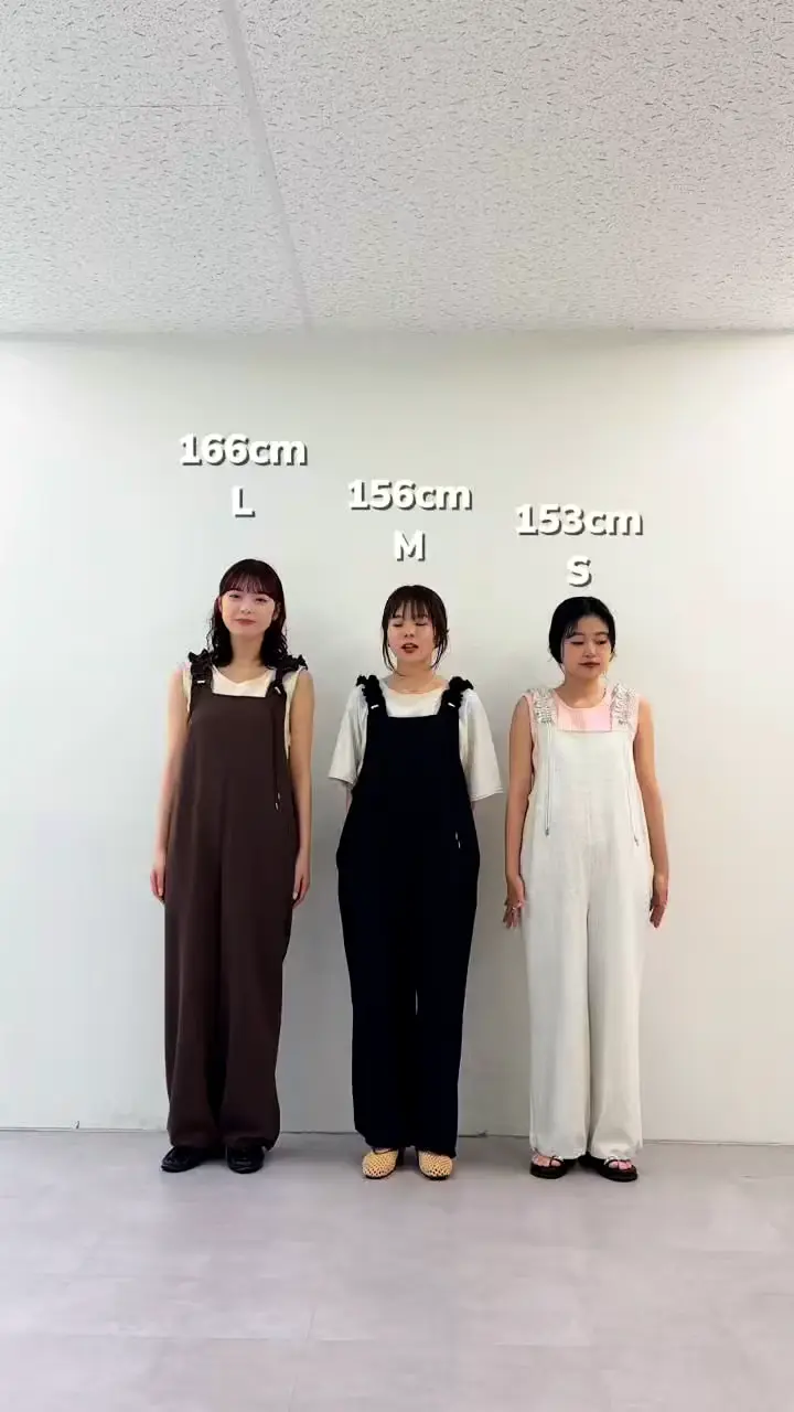 新色カラー登場！】肩ドロストギャザーポンチサロペット | CIAOPANIC