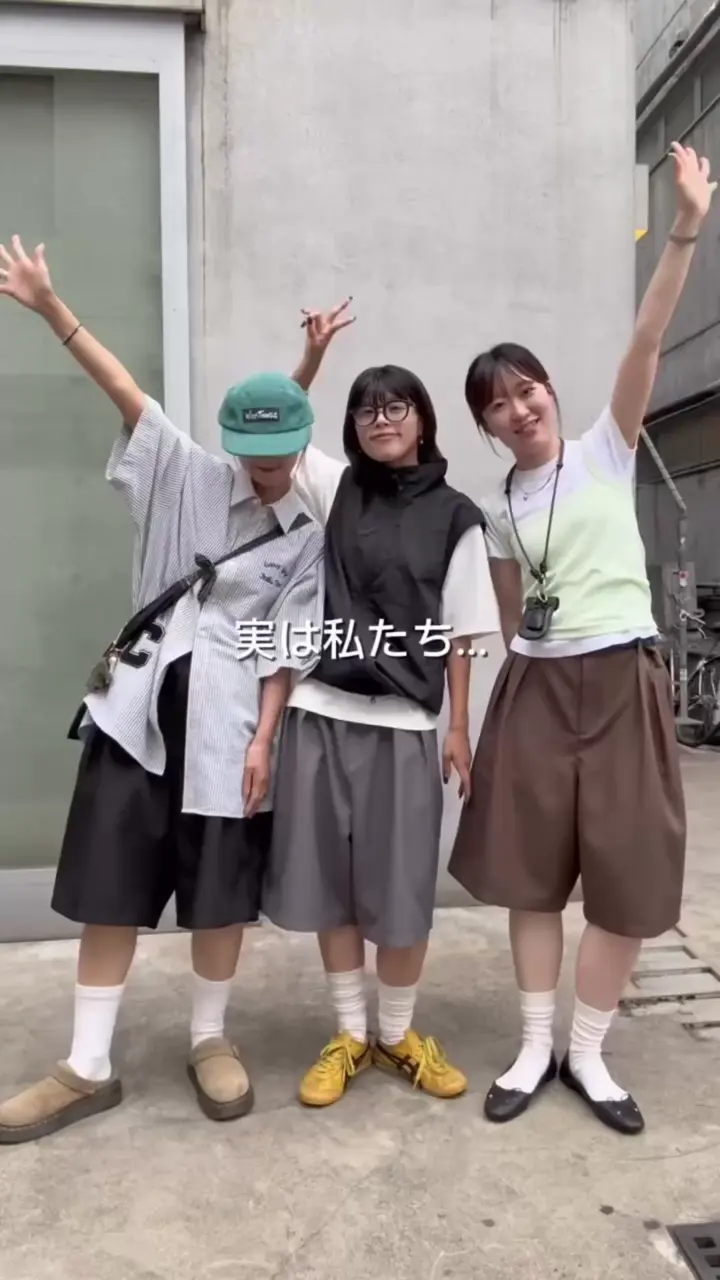 UNISEX】タックワイドスラックスハーフパンツ | CIAOPANIC TYPY(チャオ