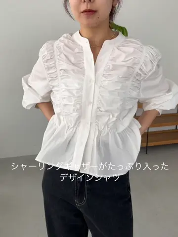 カプリシュレマージュ【C.L】ペプラムトップス セール】【C.L】【セットアップ対応】ペプラムトップス（シャツ