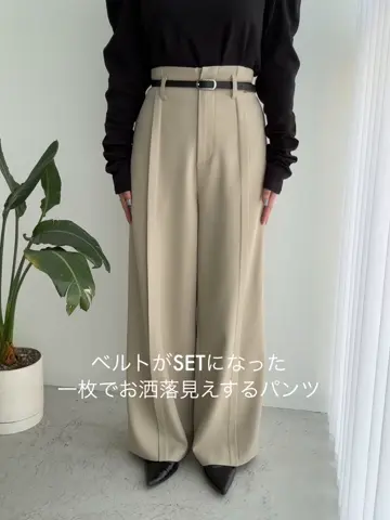 ベルトSETセンタータックパンツ | CAPRICIEUX LE'MAGE(カプリシュレ