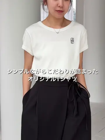 CAPRICIEUX LE MAGE ラウンドスリーブTシャツ CAPRICIEUX LE'MAGE｜【デイリー使いに◎】ラウンドスリーブT