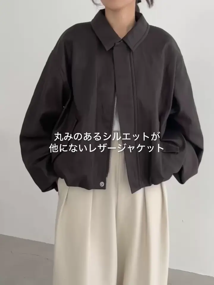 即購入OK ！カプリシュレマージュ　バルーンレザージャケット CAPRICIEUX LE'MAGE｜【サイズ展開あり/軽量】バルーンレザー