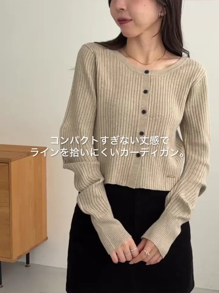 新色/オフホワイト】【前後2WAY】カーブスリーブリブニット