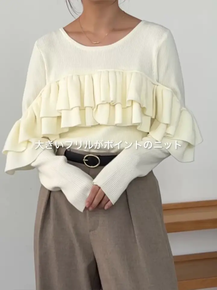 2WAYで着用可能】ベアフリルニット | CAPRICIEUX LE'MAGE(カプリシュレ