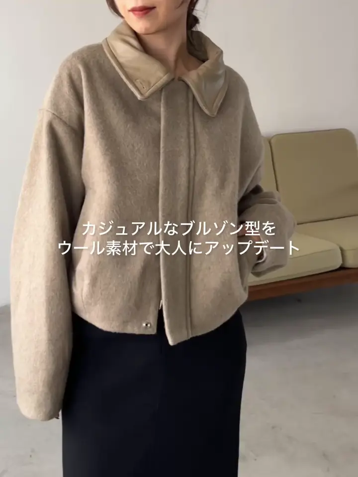 2WAYで着用可能】スタンドウールショートコート | CAPRICIEUX LE'MAGE