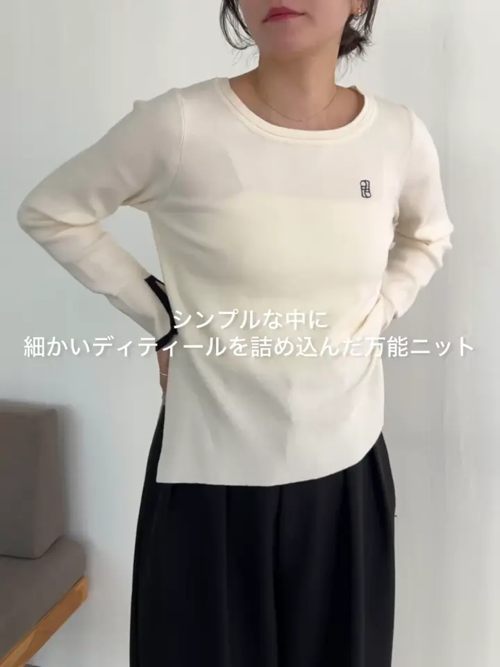 1ポイントバイカラーニット | CAPRICIEUX LE'MAGE(カプリシュレ