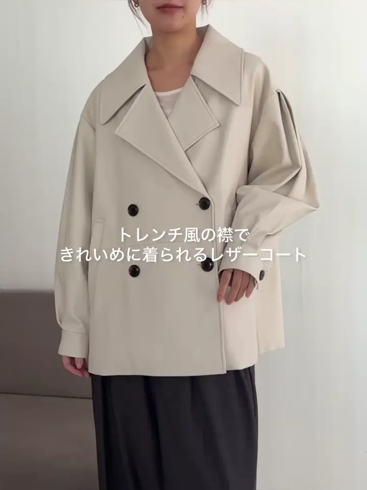 サイズ展開あり】レザーミドルコート | CAPRICIEUX LE'MAGE(カプリ