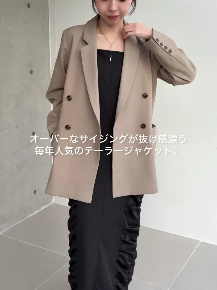 再販・サイズ展開あり・WEB限定カラー/グレージュ】Wテーラー