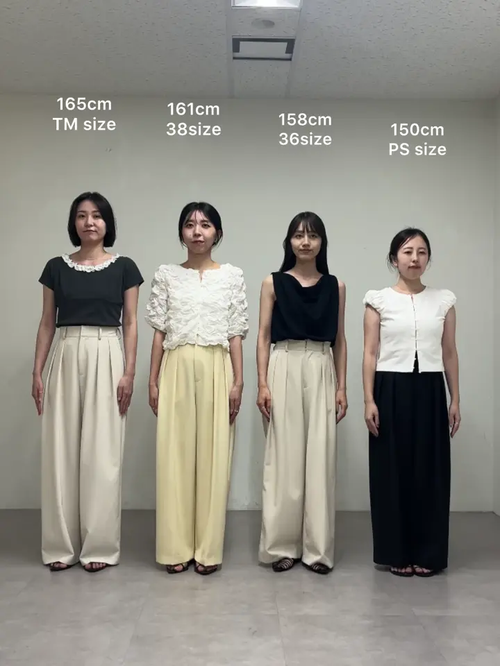 累計3万本！新色イエロー・チャコールグレー】2タックワイドパンツ