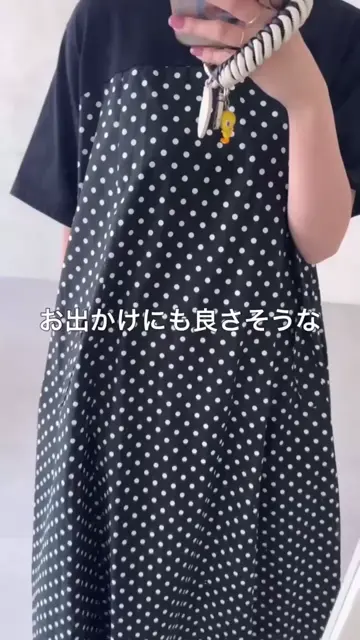 ビアズリー　ドット柄フレアーワンピース BEARDSLEY（ビアズリー）の「ドットツイードフレアーワンピース