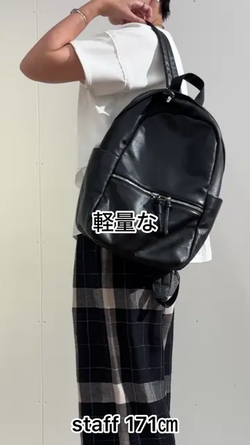 お値下げ　ビアズリー beardsley レザーコンビリュック黒　美品　A4対応 お値下げ ビアズリー beardsley レザーコンビリュック黒 美品 A4