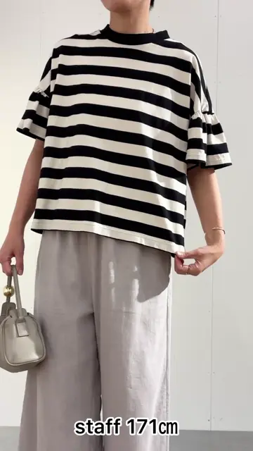 BEARDSLEY(ビアズリー)  袖ギャザーシアーTee　ブラック18700円 ギャザースリーブTee | BEARDSLEY(ビアズリー)レディース | PAL