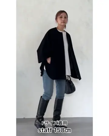 ともビアズリーコート ビアズリー BEARDSLEY トロミシャツコート （darkgray