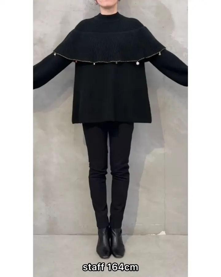 美品 BEARDSLEY 《15quinze》 かぎ針フリルニット ネイビー オーナメントフリルニット | BEARDSLEY(ビアズリー)レディース | PAL