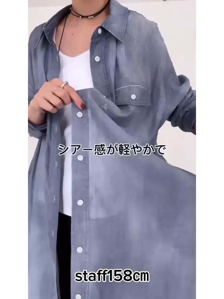 シフォンデニムシャツワンピース | BEARDSLEY(ビアズリー)レディース