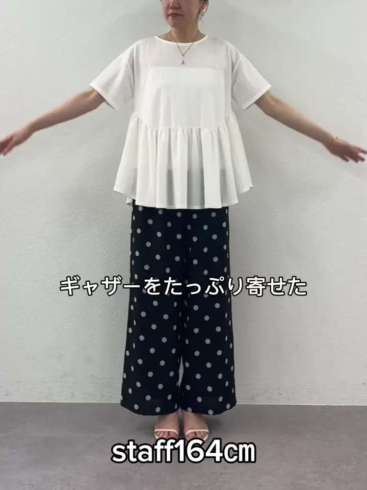 5/21(木)12:00予約開始》ギャザーペプラムTee | BEARDSLEY(ビアズリー