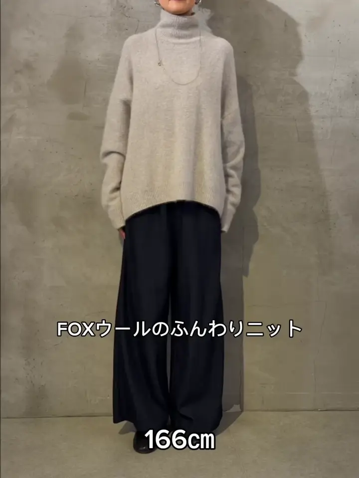 FOXウール後ろ釦ハイネックニット | BEARDSLEY(ビアズリー)レディース