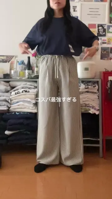 着用動画あり】ストライプイージーパンツ | COLONY 2139(コロニー