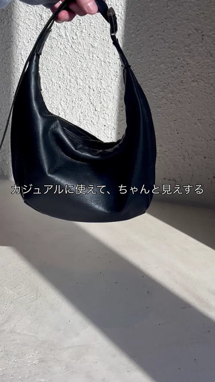 3/4～価格改定》ソフトレザーラウンドショルダーバッグ | russet