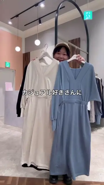 2WAYデザイン切替裏毛ワンピース | natural couture(ナチュラル