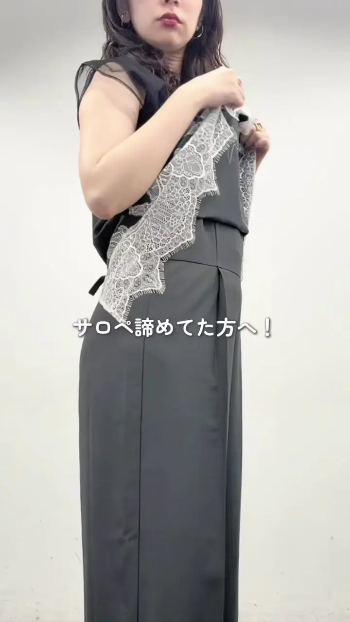 osono〉レイヤード風サロペ | natural couture(ナチュラルクチュール 