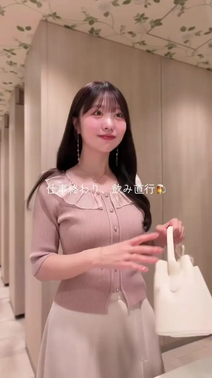異素材フリル半袖ニット | natural couture(ナチュラルクチュール