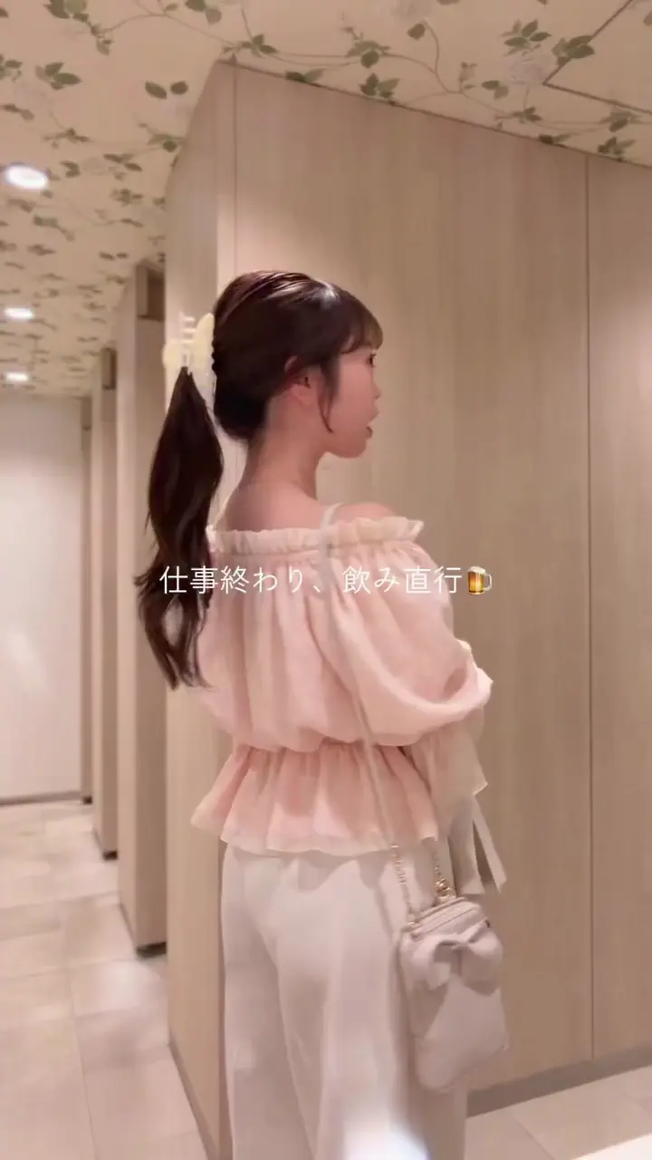 チューリップ柄オフショルペプラムブラウス | natural couture 