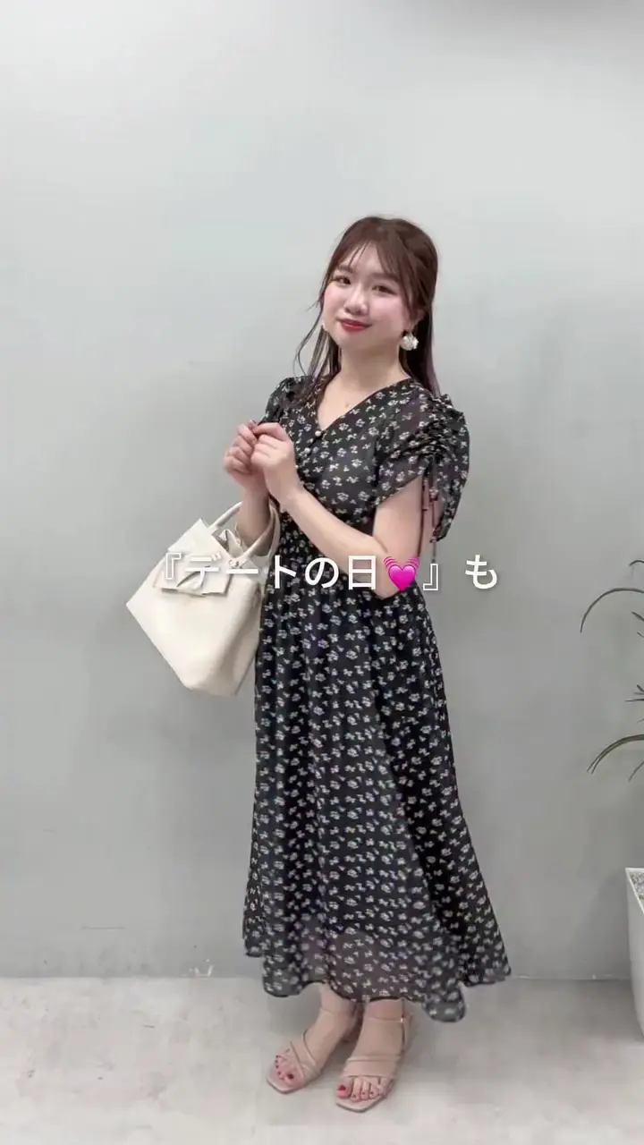ドロストデザインフレアワンピース | natural couture(ナチュラル