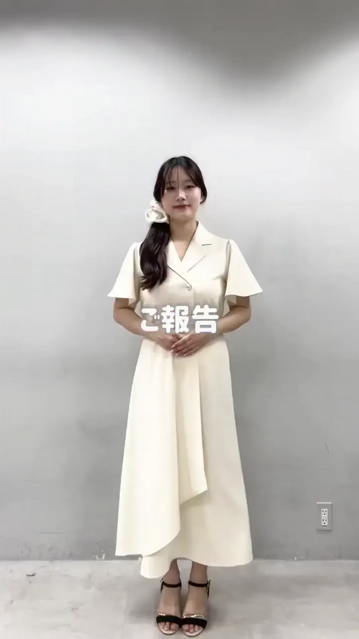 フレアスリーブテーラーワンピース | natural couture(ナチュラル