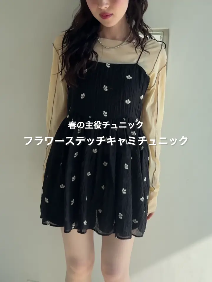 フラワーステッチキャミチュニック | Kastane(カスタネ)レディース