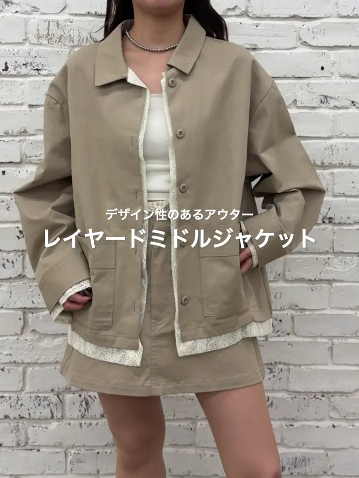 レイヤードミドルシャツジャケット | Kastane(カスタネ)レディース