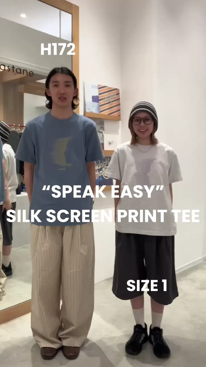 WHIMSIC/2サイズ展開】スピークイージーシルクスクリーンプリントT