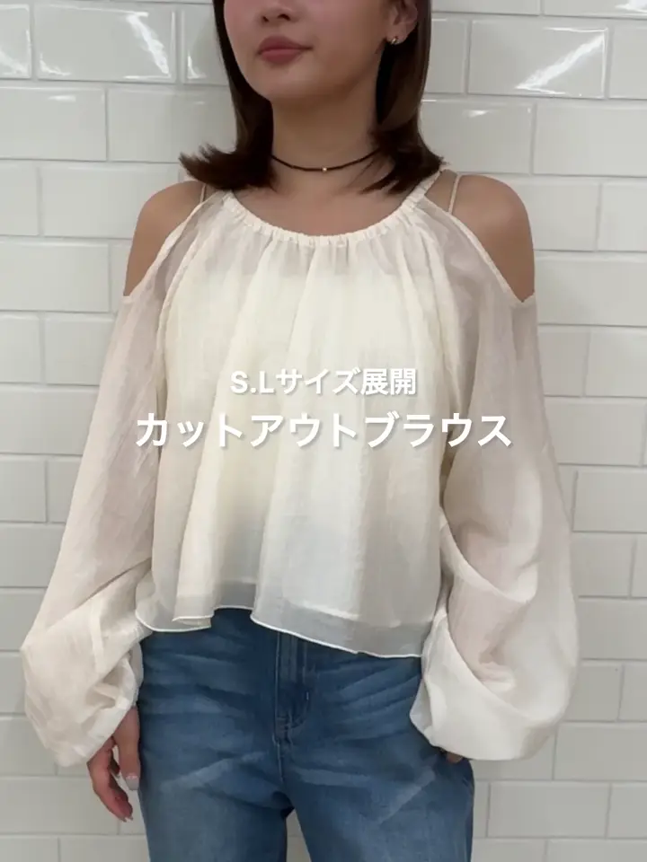 S.Lサイズ展開】カットアウトブラウス | Kastane(カスタネ)レディース 