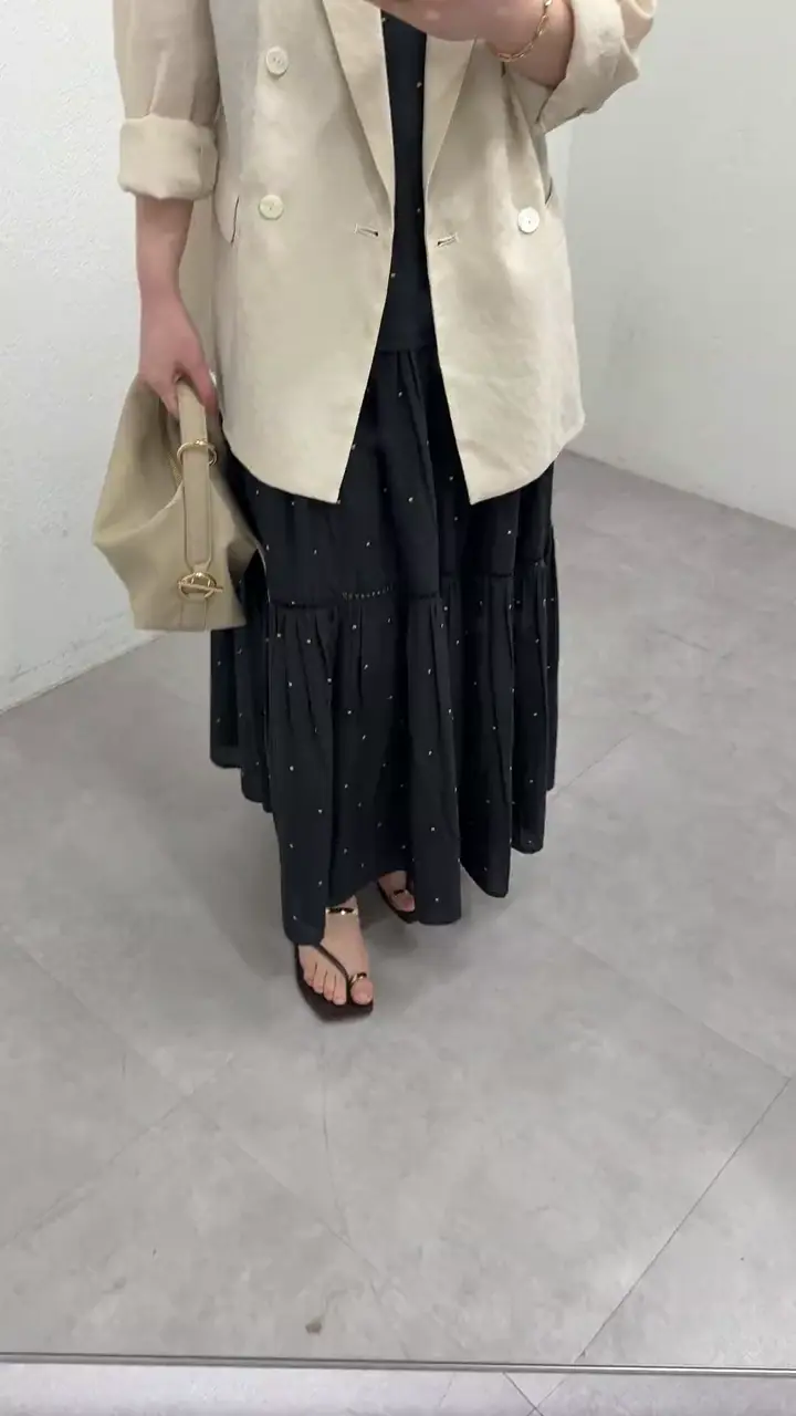 INDIA】刺繍ティアードキャミワンピース | LOUNGEDRESS(ラウンジドレス
