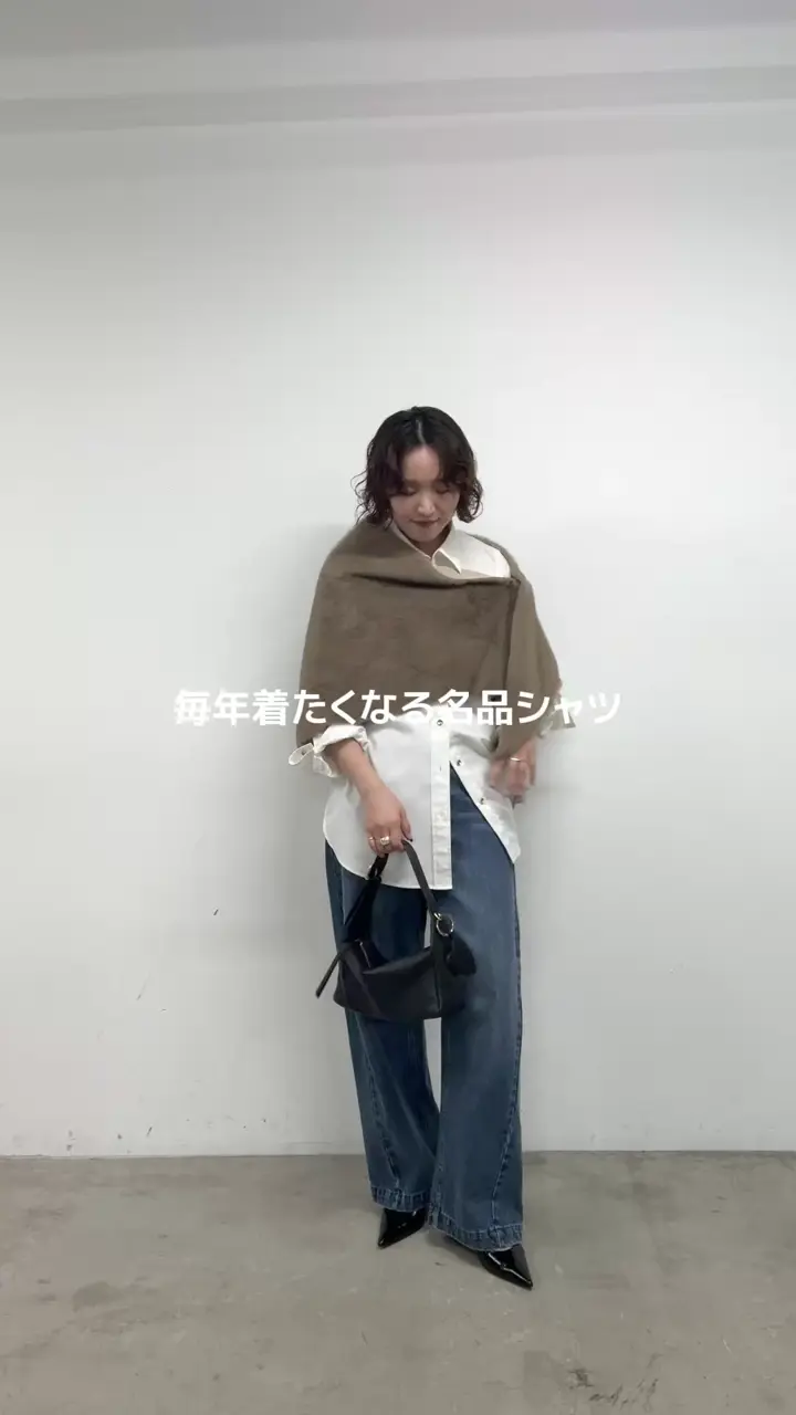 WEB限定リバイバルアイテム/累計販売1万枚達成》サテンBIGシャツ