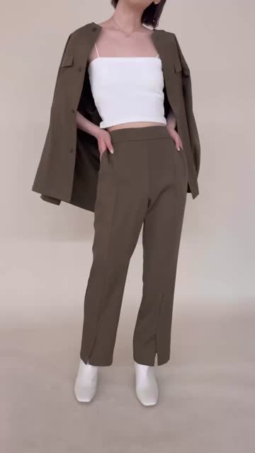 mline] セットUPシャツジャケット | mystic(ミスティック)レディース