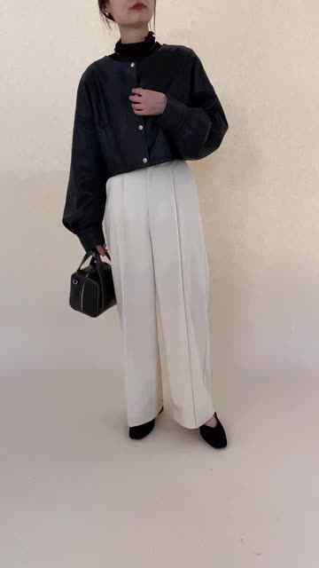 mline]フェイクレザーショートジャケット | mystic(ミスティック