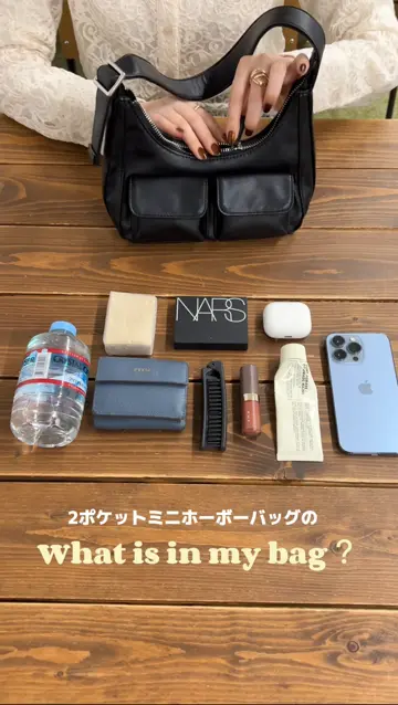 オシャレ見え】2ポケットミニホーボーバッグ《詳細動画あり