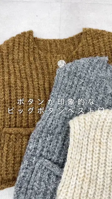 新色追加!/WEB限定】ポケット付ビッグボタンベスト | DISCOAT