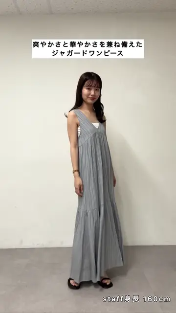 夏の定番/11色展開】ジャガードヨウリュウワンピース《WEB限定