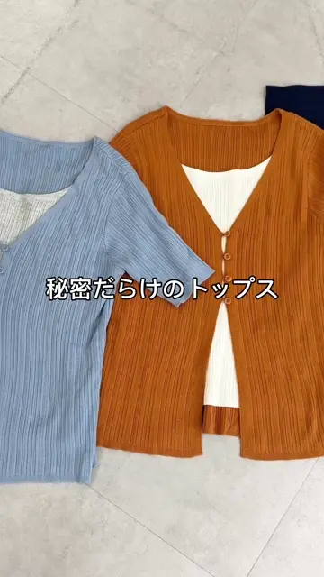 細見え】リブレイヤード風半袖プルオーバー | DISCOAT(ディスコート